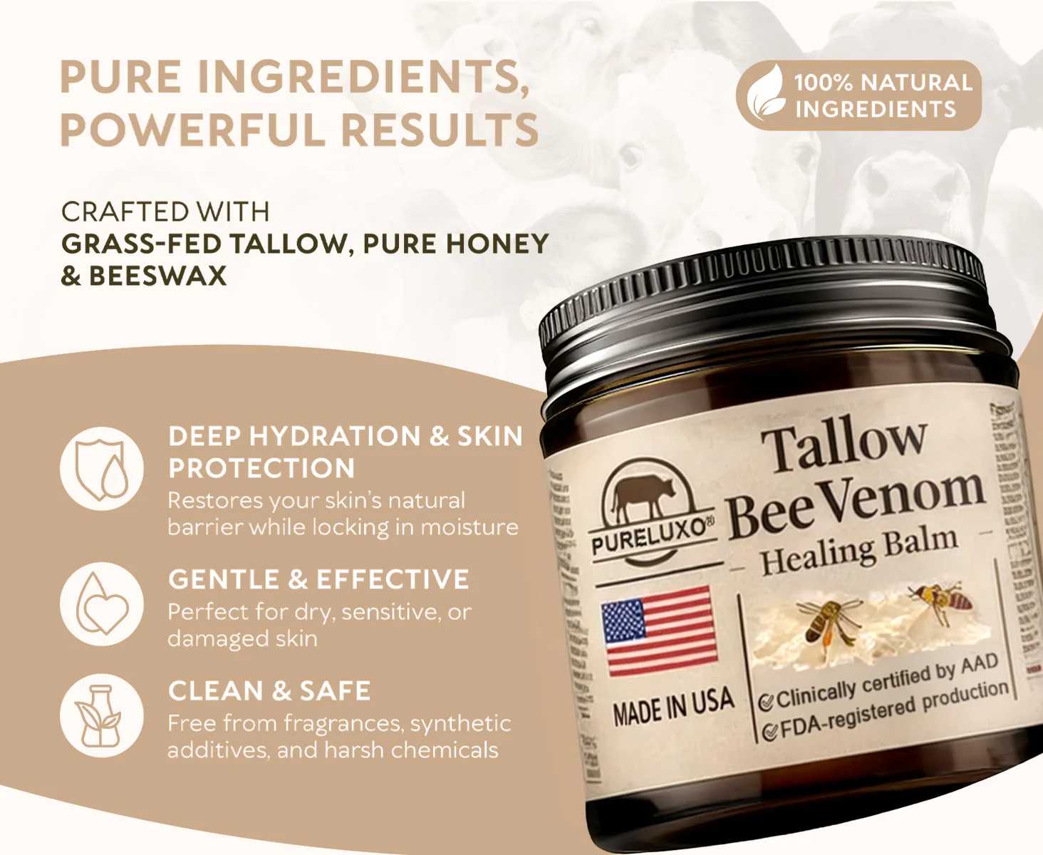 【𝐿𝑎𝑠𝑡 𝐷𝑎𝑦 𝑃𝑟𝑜𝑚𝑜𝑡𝑖𝑜𝑛 70% 𝑂𝐹𝐹】𝑷𝒖𝒓𝒆𝒍𝒖𝒙𝒐® 🇺🇸 𝑇𝑎𝑙𝑙𝑜𝑤 & 𝐵𝑒𝑒 𝑉𝑒𝑛𝑜𝑚 𝑅𝑒𝑝𝑎𝑖𝑟 𝐶𝑟𝑒𝑎𝑚（for acne, wrinkles, and damaged skin — steroid-free） - Image 13